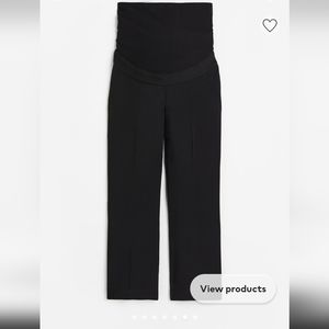 H&m maternity dress pants size medium black